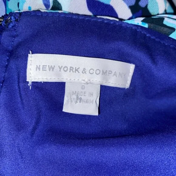 New York and Company Sleeveless floral dress size zero - Picture 4 of 6